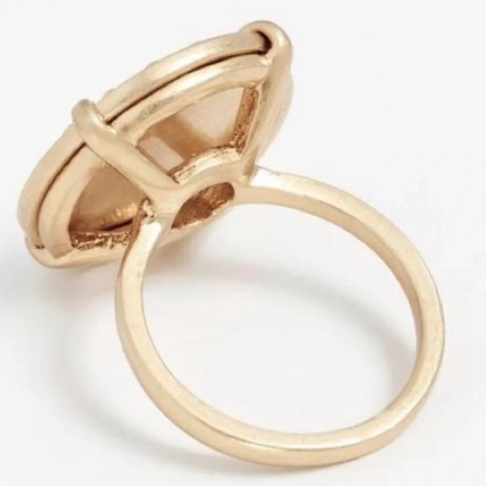 Tory Burch Gold Coin Medallion Ring | Statement Chic | Size 7 - Picture 10 of 12